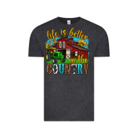 Vintage Black life is better in the country western Vintage Tee - texasbilliewilder