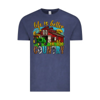 Vintage Denim life is better in the country western Vintage Tee - texasbilliewilder