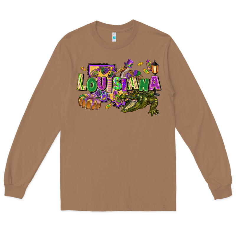 Louisiana Mardi Gras Long Sleeve Tee by FaDigitalArtStudio | Teevron