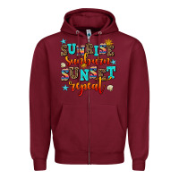 Burgundy sunrise sunburn sunset repeat Zipper Hoodie - AdoDesignShop