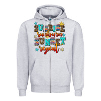 Heather Grey sunrise sunburn sunset repeat Zipper Hoodie - AdoDesignShop
