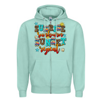Seafoam sunrise sunburn sunset repeat Zipper Hoodie - AdoDesignShop