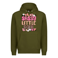 Army Green sassy little soul Premium Hoodie - MaliasSmallBusiness