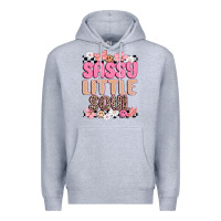 Heather Grey sassy little soul Premium Hoodie - MaliasSmallBusiness