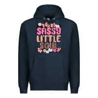 Navy sassy little soul Premium Hoodie - MaliasSmallBusiness