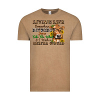 Vintage Coffee living life somewhere between jesus take the wheel Vintage Tee - texasbilliewilder