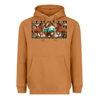 Meerkat aztec horses and wild with cowhide license plate template Heavyweight Hoodie - Artiststas