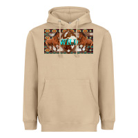 Mushroom aztec horses and wild with cowhide license plate template Heavyweight Hoodie - Artiststas