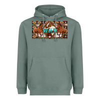 Sage aztec horses and wild with cowhide license plate template Heavyweight Hoodie - Artiststas