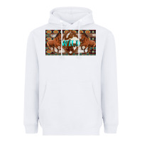 White aztec horses and wild with cowhide license plate template Heavyweight Hoodie - Artiststas