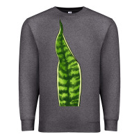 Charcoal Heather Snake Plant Premium Sweatshirt - LillyAllenDesigns