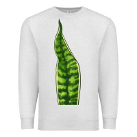 Oatmeal Heather Snake Plant Premium Sweatshirt - LillyAllenDesigns