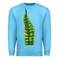 Ocean Blue Snake Plant Premium Sweatshirt - LillyAllenDesigns