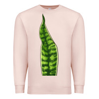 Pale Pink Snake Plant Premium Sweatshirt - LillyAllenDesigns