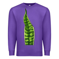 Purple Snake Plant Premium Sweatshirt - LillyAllenDesigns