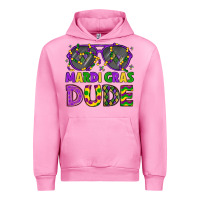 Fuchsia Pink mardi gras celebration design Urban Hoodie - LillyAllenDesigns