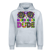 Heather Grey mardi gras celebration design Urban Hoodie - LillyAllenDesigns