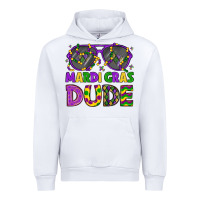 White mardi gras celebration design Urban Hoodie - LillyAllenDesigns