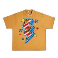 Peanut Butter America lightning bolt Urban Heavy Tee - texasbilliewilder