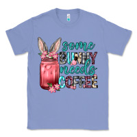 Colony Blue Some Bunny needs coffee Classic Tee - Neo Western