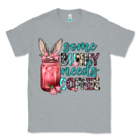 Heather Grey Some Bunny needs coffee Classic Tee - Neo Western
