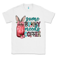 White Some Bunny needs coffee Classic Tee - Neo Western