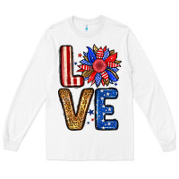 White Love sunflower Long Sleeve Tee - Neo Western