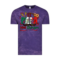Cloud Purple el papa mas chingon Vintage Tee - Zillion Design Studio