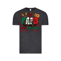 Vintage Black el papa mas chingon Vintage Tee - Zillion Design Studio