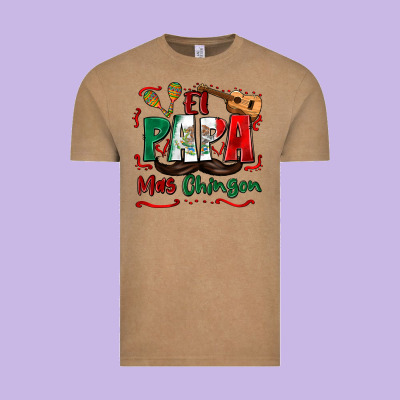 El Papa Mas Chingon Vintage Tee Designed By Zillion Design Studio