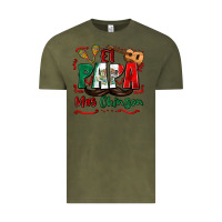 Vintage Olive el papa mas chingon Vintage Tee - Zillion Design Studio