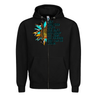 Black sunflower they whispered to her Zipper Hoodie - AdoDesignShop