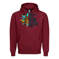 Burgundy sunflower they whispered to her Zipper Hoodie - AdoDesignShop