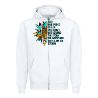 White sunflower they whispered to her Zipper Hoodie - AdoDesignShop