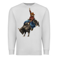 Dove Grey western rodeo bullfighter Premium Sweatshirt - BarkalooDesign