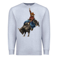 Heather Grey western rodeo bullfighter Premium Sweatshirt - BarkalooDesign