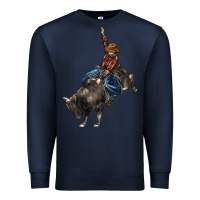 Navy western rodeo bullfighter Premium Sweatshirt - BarkalooDesign