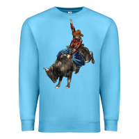 Ocean Blue western rodeo bullfighter Premium Sweatshirt - BarkalooDesign