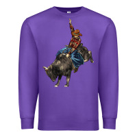 Purple western rodeo bullfighter Premium Sweatshirt - BarkalooDesign