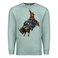Seafoam western rodeo bullfighter Premium Sweatshirt - BarkalooDesign