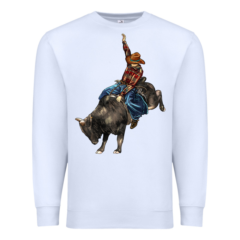 Western Rodeo Bullfighter Premium Sweatshirt by BarkalooDesign | Teevron