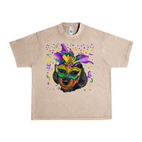 French Oak mardi gras mask dachshund puppy Urban Heavy Tee - RanaPortraitStore
