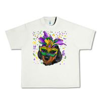 Pistachio mardi gras mask dachshund puppy Urban Heavy Tee - RanaPortraitStore