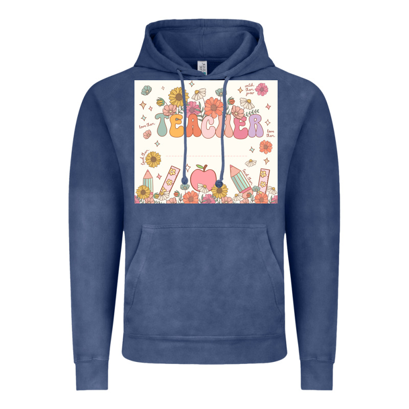 Teacher Custom Name Vintage Hoodie by JahusDesignShop | Teevron