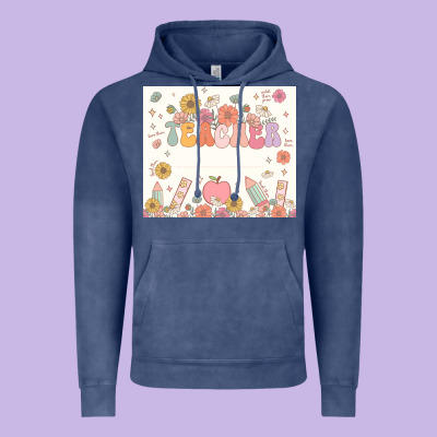 Teacher Custom Name Vintage Hoodie Designed By Jahusdesignshop