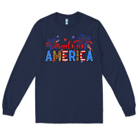 Navy Made in America Long Sleeve Tee - Neo Western