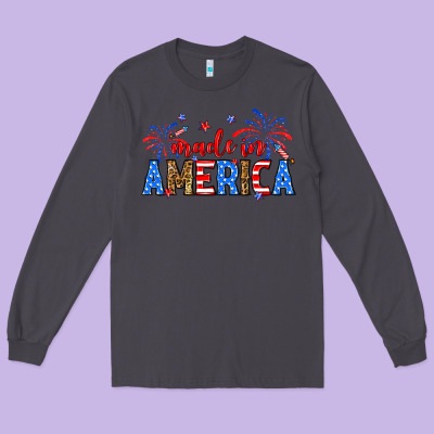 Made In America Long Sleeve Tee Designed By Neo Western