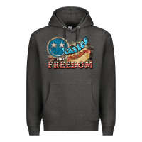 Charcoal Heather tastes like freedom Premium Hoodie - NancyCooperArtShop