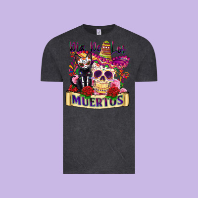 Dia De Los Muertos Vintage Tee Designed By Zillion Design Studio