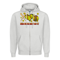 Rub Some Dirt On It Softball Zipper Hoodie | Teevron
